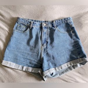 Women’s High Waisted Denim Shorts - Shein Denim Shorts - Women’s XL Denim Shorts
